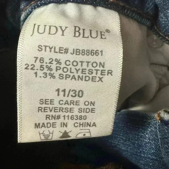 New Judy Blue 90’s Straight High Rise Jeans Size 30 - Picture 6 of 7